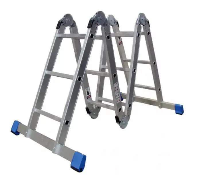 Escalera De Aluminio Multipropósito Peldaños 706633 Gris - Politec - contenido