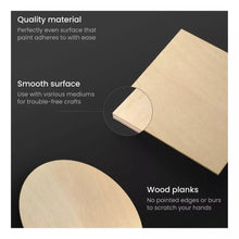 10 Lienzos Circulos Y Cuadrados De Madera Arteza - Coveme