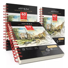 Pack 3 Libretas Mixta 60 Hojas 5.5 X 8.5 Pulgadas Arteza - Coveme - vista lateral