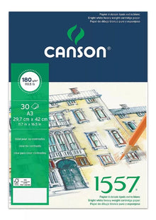 Block Papel Dibujo Blanco Puro Canson 180g 29.7x42cm 30hojas - Canson - detalle