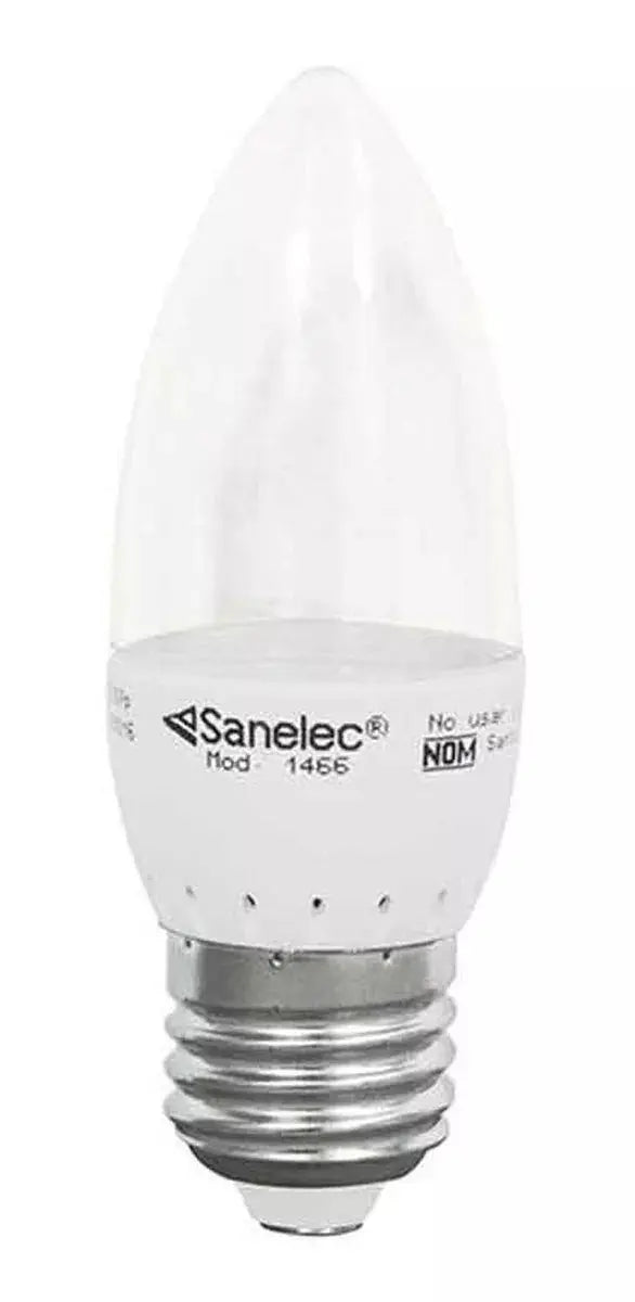 Foco Led 4w Sanelec Tipo Vela Luz Fria Base E27 - Sanelec