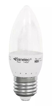 Foco Led 4w Sanelec Tipo Vela Luz Fria Base E27 - Sanelec