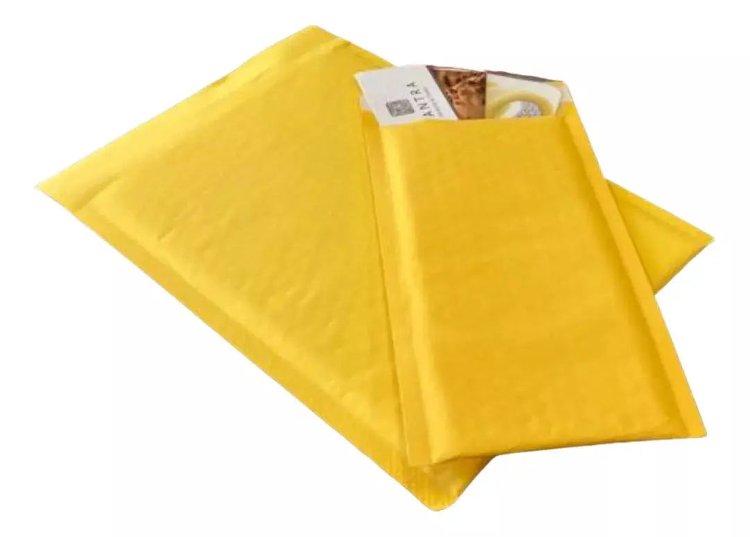 250 Sobres Burbuja 13x23cm Adhes Bubble Mailers Amarillo - ADHES - detalle