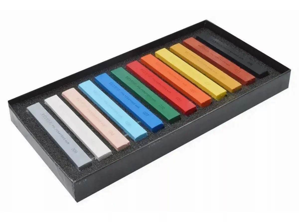 LYRA Polycrayons Soft Pastel Crayons, Set of 12 Crayons, Assorted Colors (5651120) - lyra
