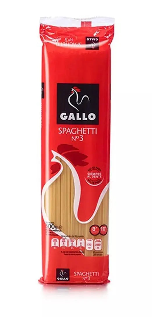 Spaghetti Pasta Italiana Premium Bolsa Gallo 450g - Gallo - empaque