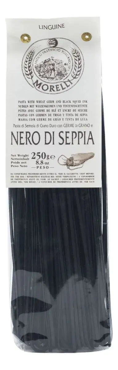 Spaghetti Grano Duro Tinta De Calamar Morelli 250gr - Morelli - detalle