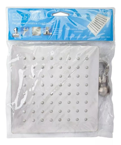 Regadera Cuadrada 6 ( 15cm) Sanplom Acero Inoxidable 8502 - Sanplom - accesorios