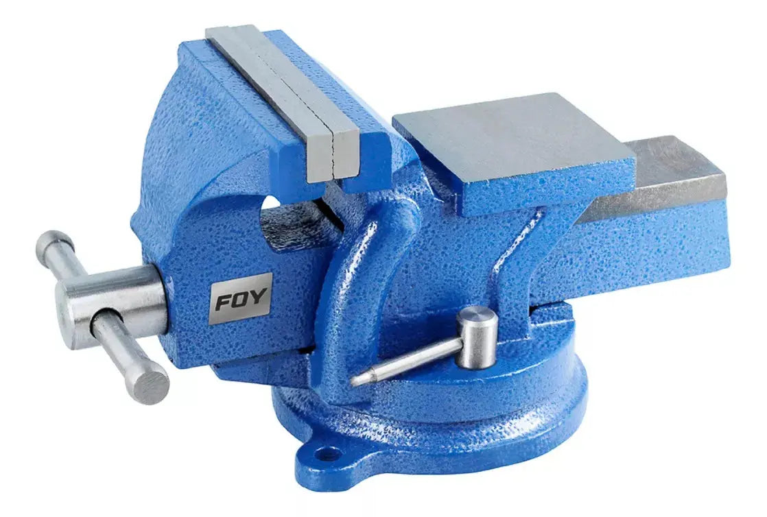 Tornillo Banco 6'' Foy Base Giratoria 360° Hierro - Lock