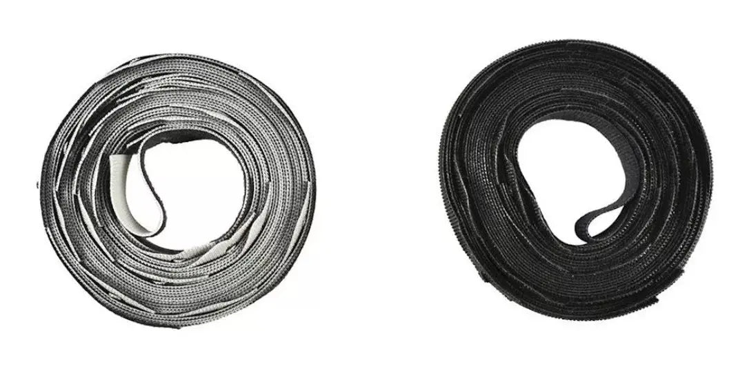 50pz Correa Organizadora Velcro Amarre Cables Sujeción Negro - Velcro - detalle