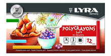 LYRA Polycrayons Soft Pastel Crayons, Set of 12 Crayons, Assorted Colors (5651120) - lyra - detalle