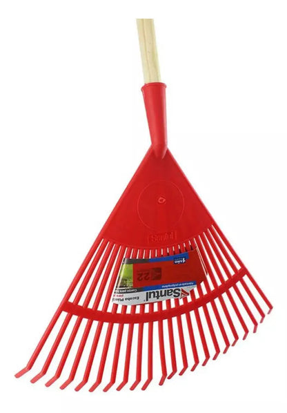 2 Pzs Escoba Jardin Curva Santul Plástica 22 Dientes 500mm - Santul - detalle