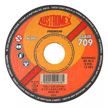 Disco Abrasivo Corte 709 Austromex 4-1/2'' Grano 46 Metal - Austrodiam - vista trasera