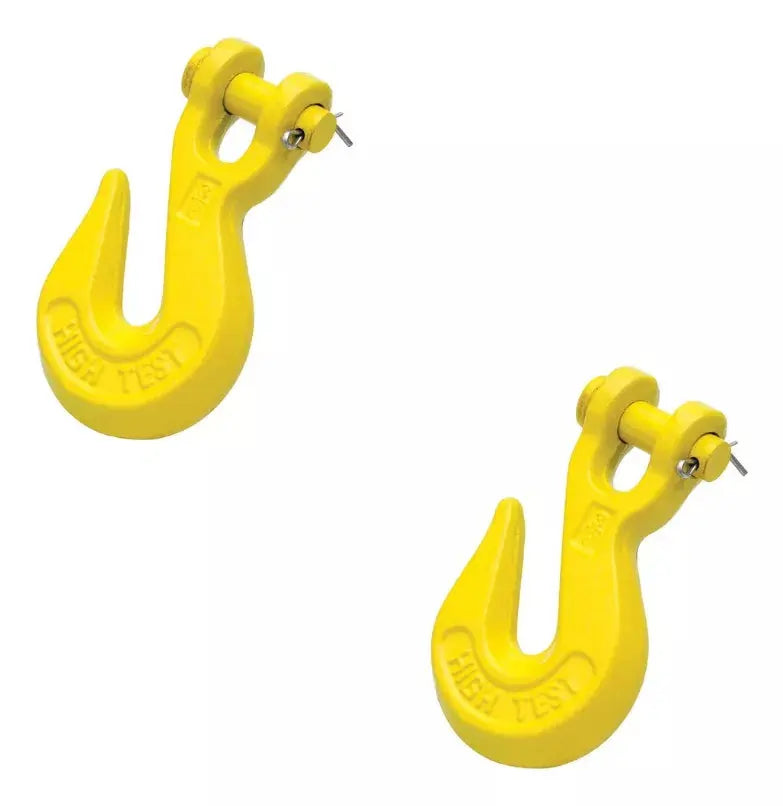 2 Pzas Gancho Cadena Chaveta 3/8'' Surtek Color Amarillo - Lock - vista lateral