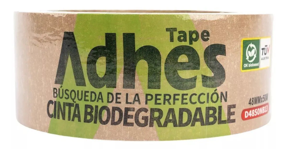 Cinta Adhesiva Papel Kraft Biodegradable Adhes Ecologica 50m - ADHES - accesorios