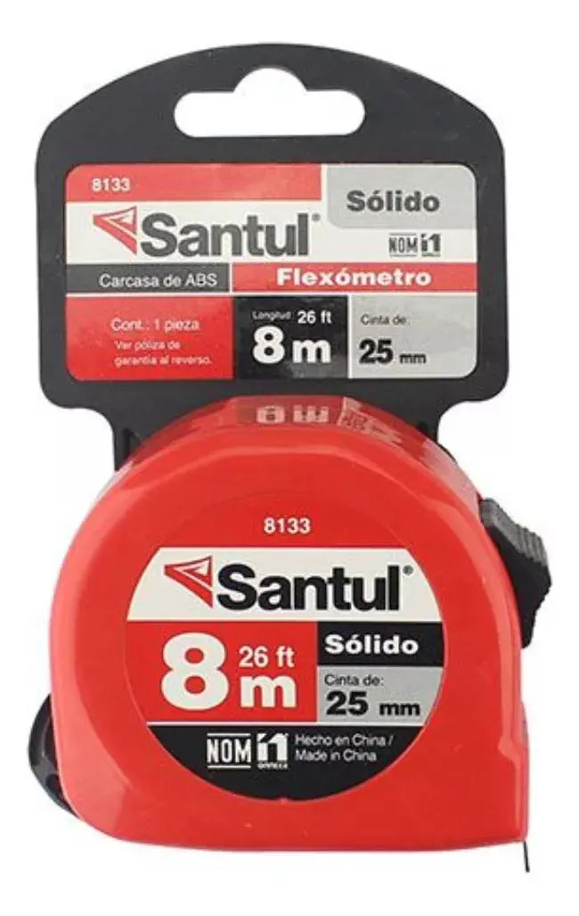 Santul 8133 Flexómetro Sólido, 8m - Santul - vista lateral