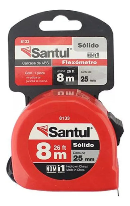 Santul 8133 Flexómetro Sólido, 8m - Santul - vista lateral