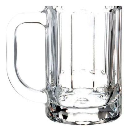 2pz Tarro Cervecero Líneas 400ml Micheladas Vaso Vidrio - Vittori - detalle