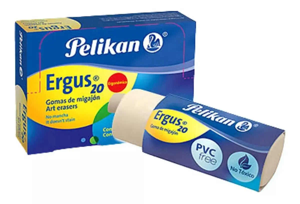 20 Goma Borrador Migajon Lápiz Escolar Pelikan Ergus20 - Pelikan - uso