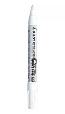 Marcador Permanente Pilot Super Color Dorado Blanco Plateado Blanco - Pilot
