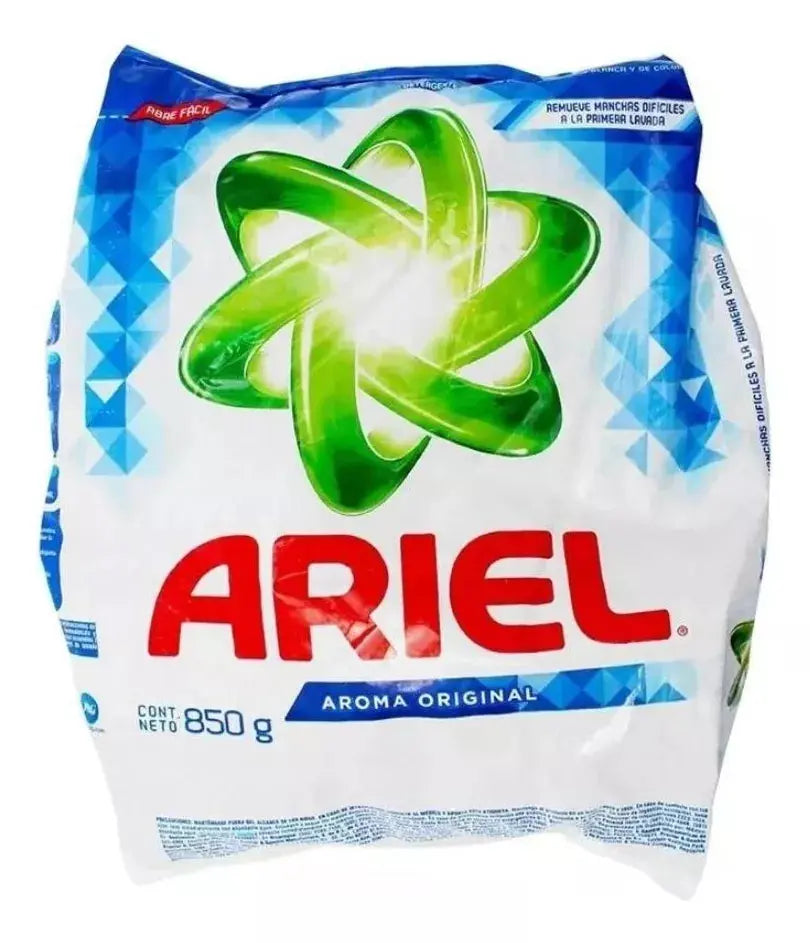 Detergente En Polvo Ariel Bolsa 850 Gr Ropa Aroma Original - KCTS