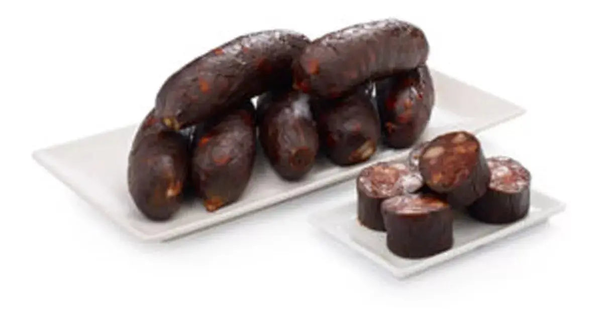 Morcilla Ahumada El Gaitero 1kg Ahumado Leña Alimentos - El Gaitero - vista lateral