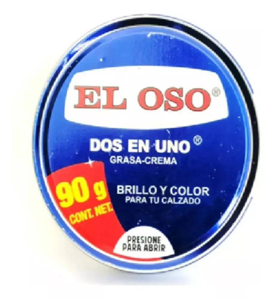 Grasa Calzado El Oso Dos En Uno Colores Elegir 90 G Azul - El oso - empaque