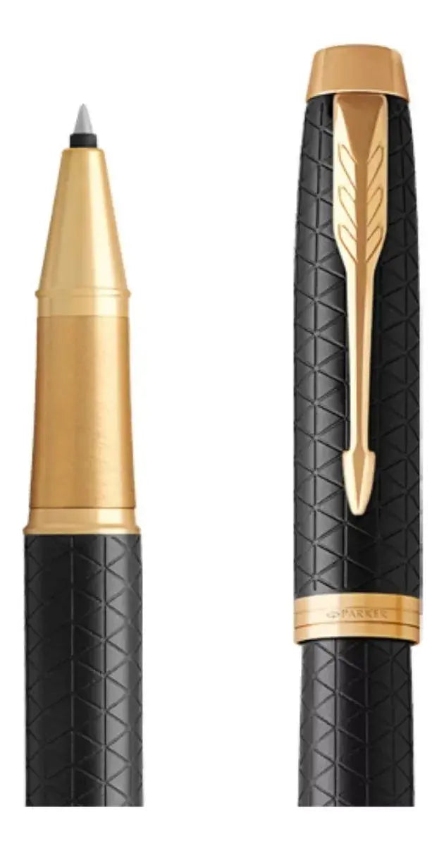 Bolígrafo Rollerball Parker Im Premium Negra Acabados Dorado - Parker