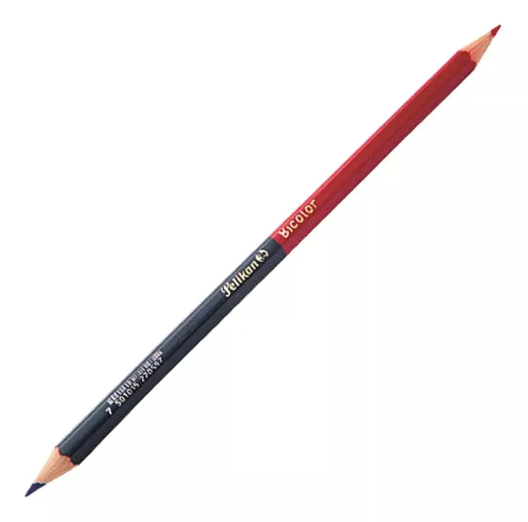 Lapices Duo Bicolor Azul Oscuro Rojo CarmÃ­n Pelikan 4 Piezas - Pelikan - vista lateral