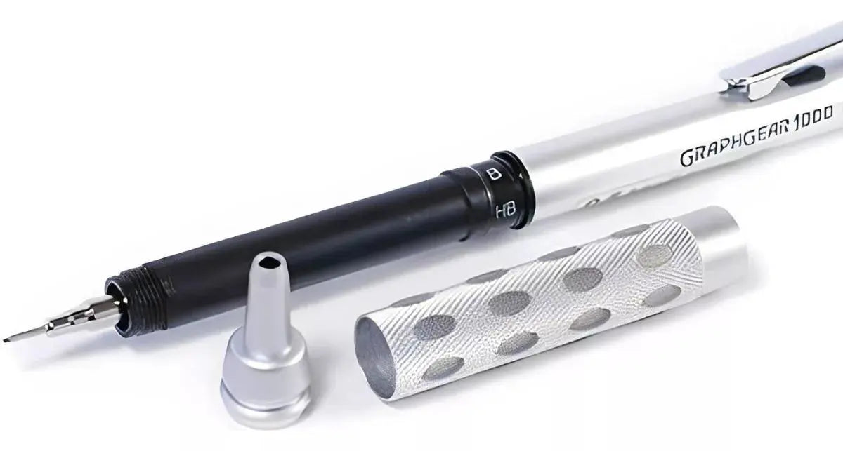 Lapicero Profesional Pentel Graphgear Plata Dibujo 0.5mm - Pentel - vista trasera