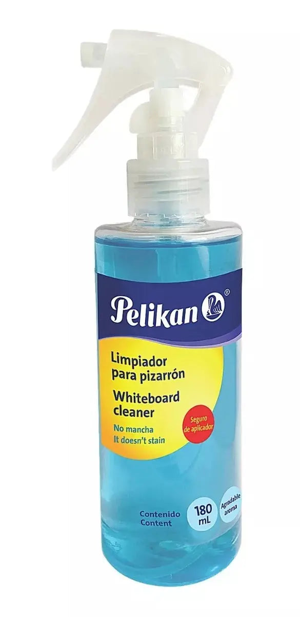 Liquido Limpiador 180ml Pizarron Pizarra Blanco Pelikan - Pelikan - vista lateral