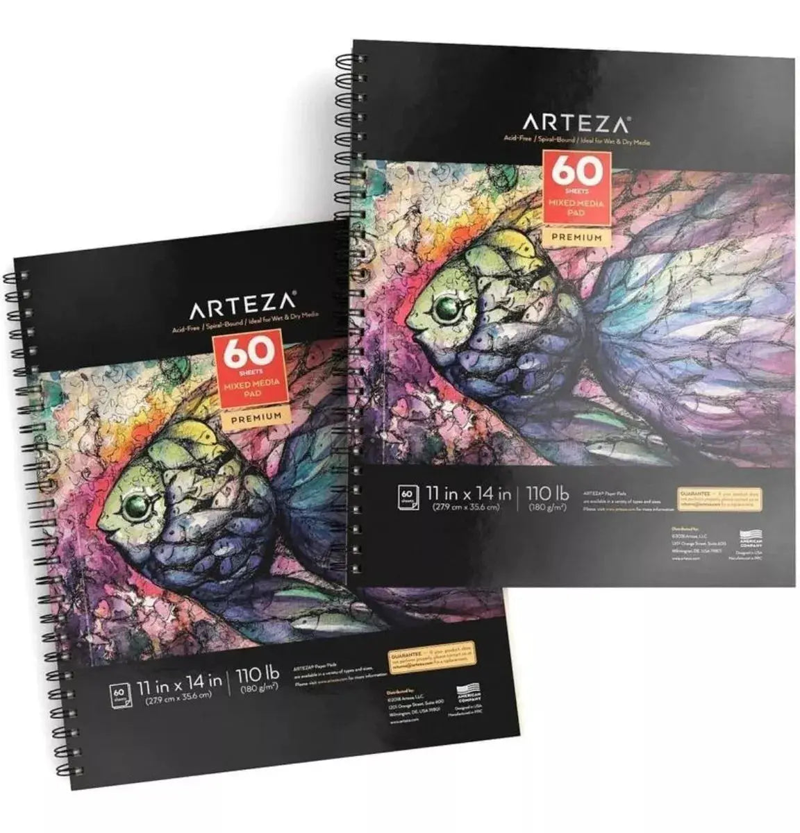 Set 2 Block Mixed Media 28x35.5 60h Cu Microperforado Arteza - Arteza - vista lateral