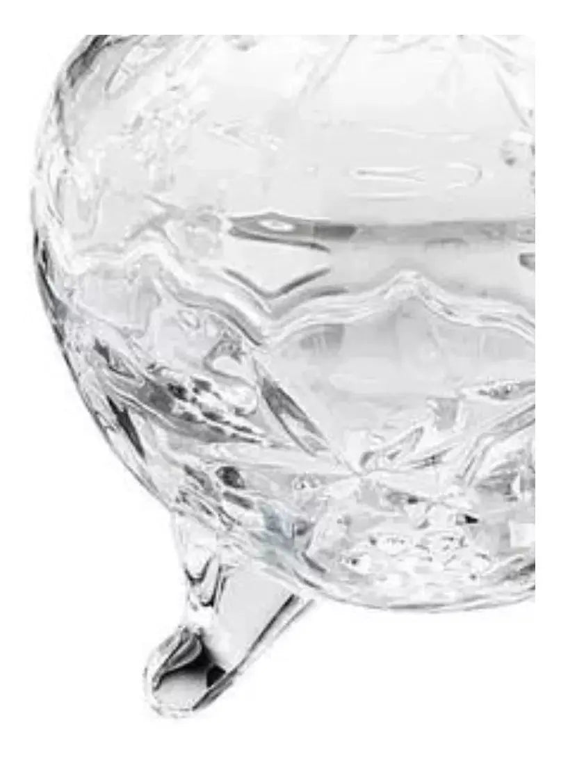 Bombonera Dulcero Vidrio Tapa Patas Vintage Regalo Cristal - Vittori - vista trasera