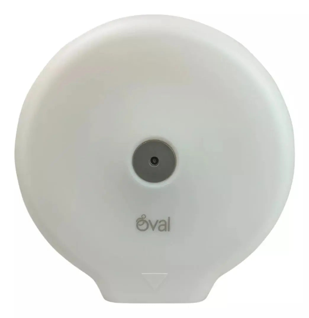 Despachador Papel Higienico Jumbo Oval Blanco Translucido - Oval - vista lateral