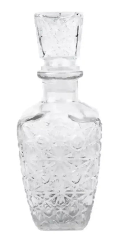 Set 2 Licoreras Vidrio Cristal Diamante Vidrio Resistente 1L - Vittori - detalle