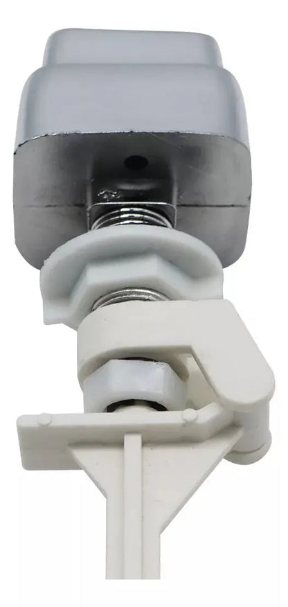 Boton Lateral Cuadrado Meer Palanca Descarga Wc Plateado - CNX