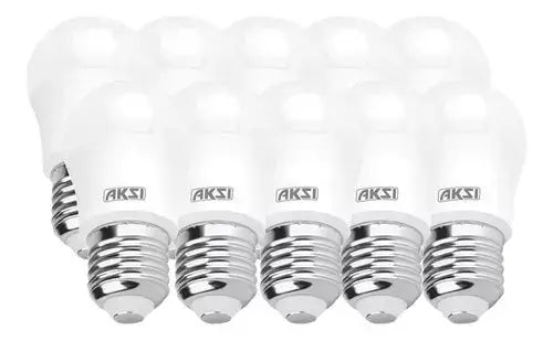 10 Pzs Foco Led A19 100w Luz Cálida Aksi Base E27 - Aksi