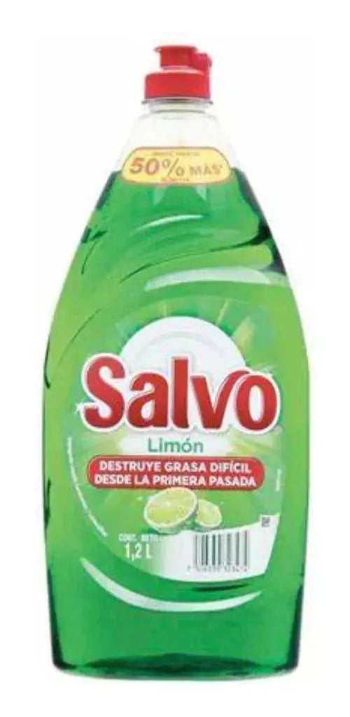 Jabon Lavatrastes Liquido Salvo 1200 Ml Limón Triple Poder - P&amp;G