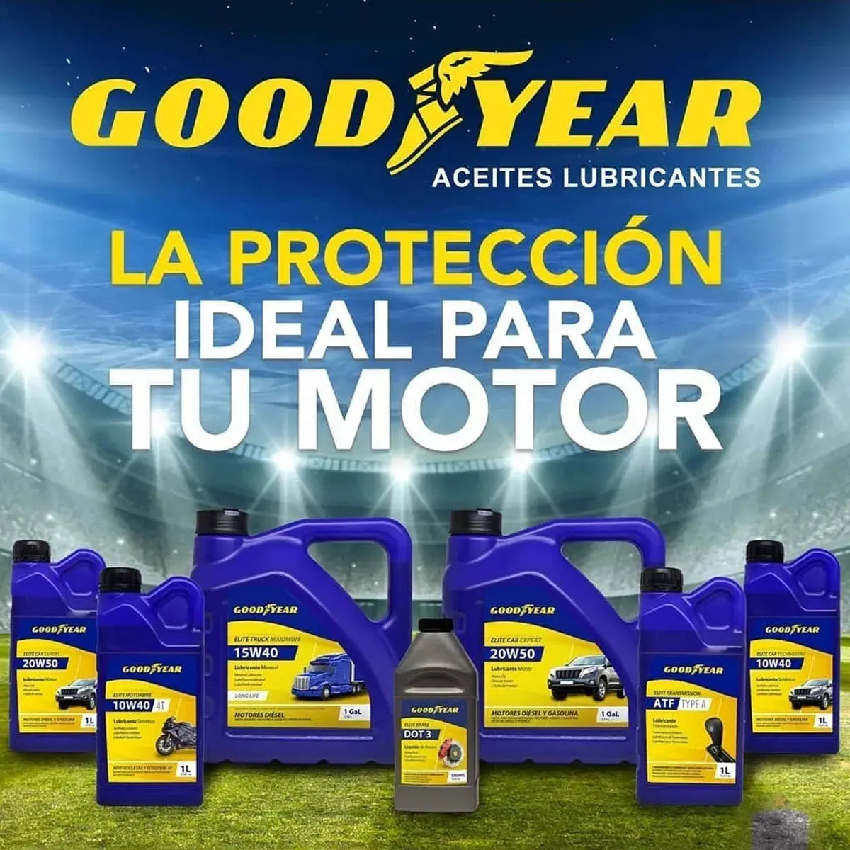 Aceite Mineral Lubricante Motor Goodyear 950ml Escoge Tipo 5W30 - Goodyear - empaque