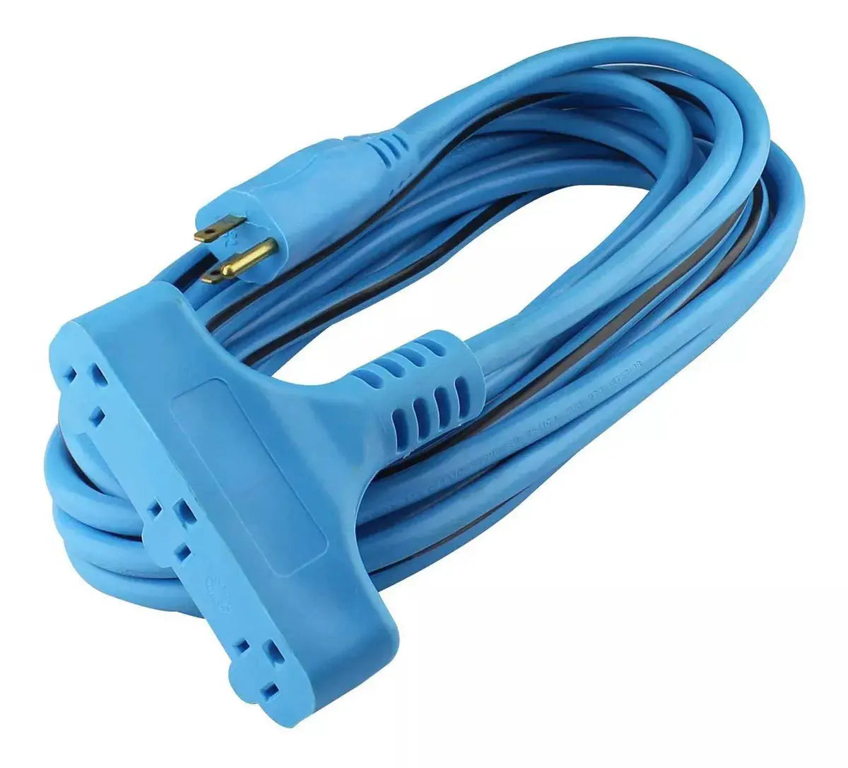 7m Extensión Eléctrica Azul Power Block Sanelec 3 Conductores - Sanelec - vista lateral