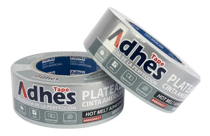 Cinta Americana Adhesiva Adhes Plata 50m Espesor 170 - ADHES - detalle