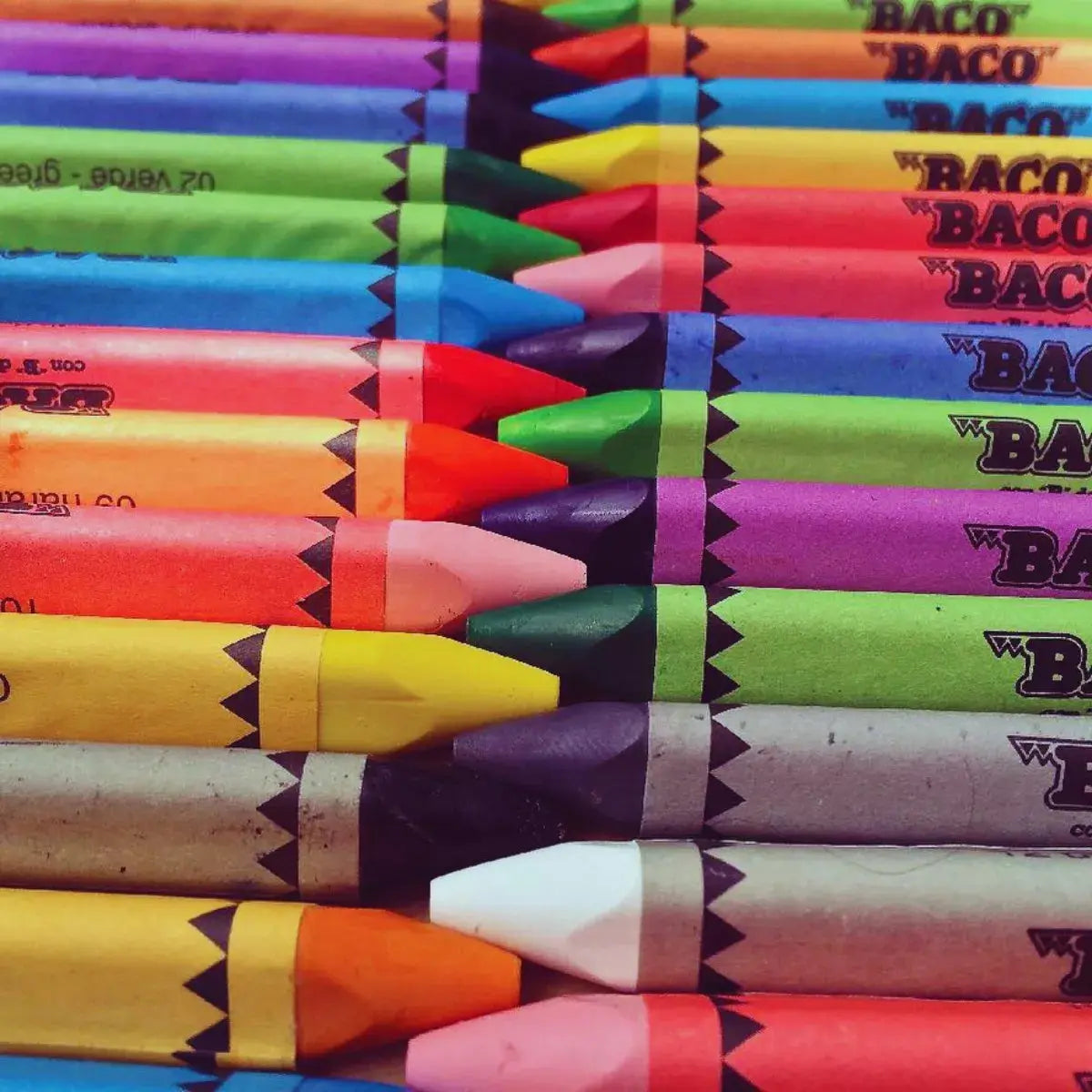 24 Crayones Jumbo Triangular Baco Escolares Dibujo Colorear - BACO - vista lateral