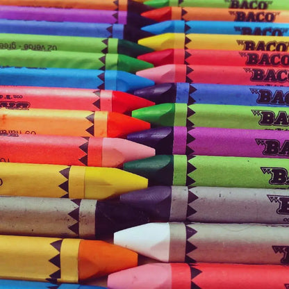 24 Crayones Jumbo Triangular Baco Escolares Dibujo Colorear - BACO - vista lateral