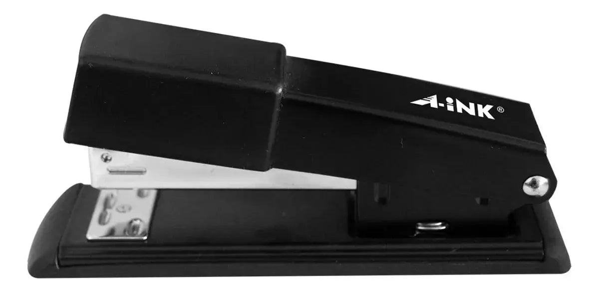 Engrapadora Media Tira A-ink Metalica Negra Oficina Escuela - Mae