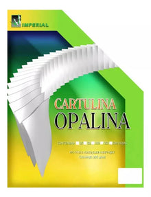 100 Hojas Cartulina Opalina 225 Gr Tamaño Oficio Imperial - Imperial