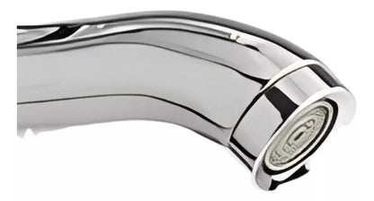 Llave Lavabo Mezclador Monomando Hidroflud Alta Cromado 30cm - HIDROFLUD - vista trasera