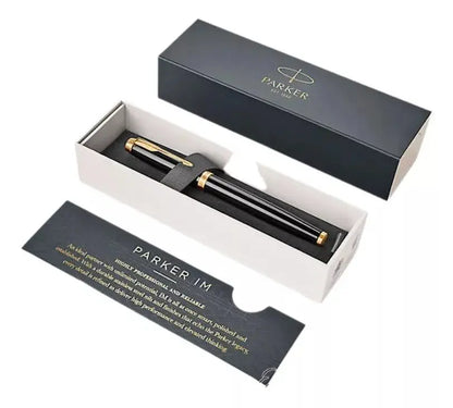 Pluma Rollerball Parker Punta Fina Acabado Dorado Premium - Parker - vista lateral