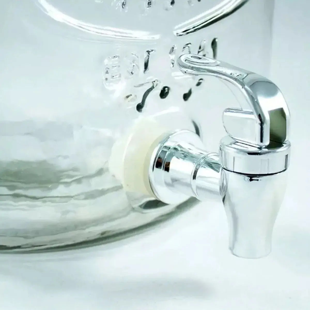 Dispensador De Bebidas Vitrolero Vidrio Con Base Mason 8lt - Das - vista trasera