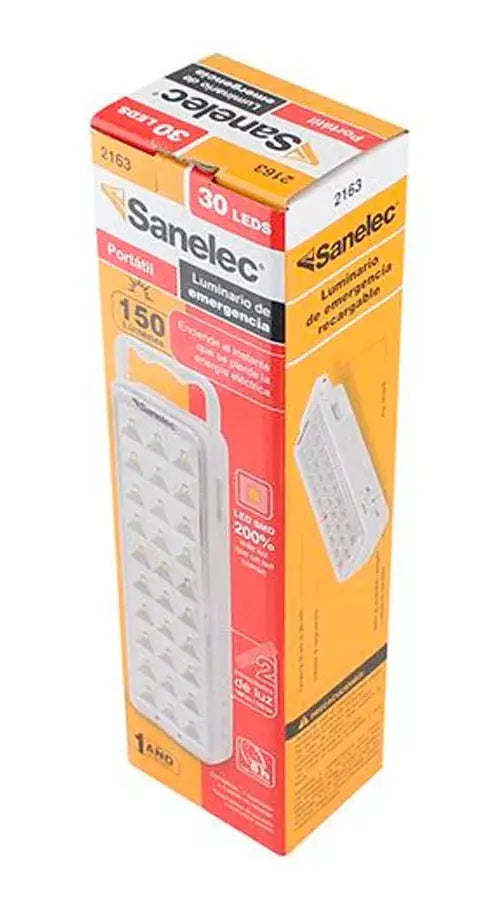 Lámpara Recargable De Emergencia Sanelec 30 Leds 2163 - Sanelec - accesorios