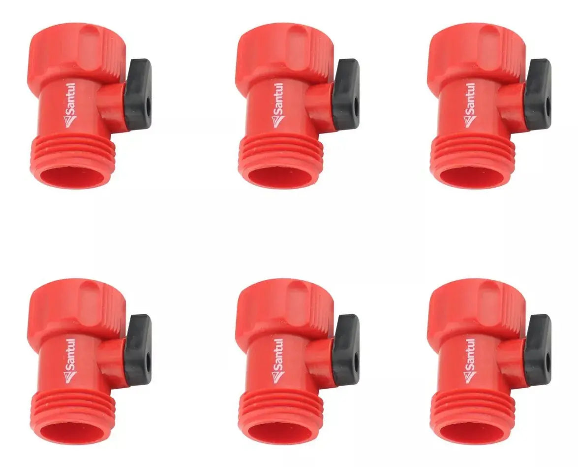 6 Piezas Llave De Paso 3/4 Santul Conector Manguera Jardin - Santul