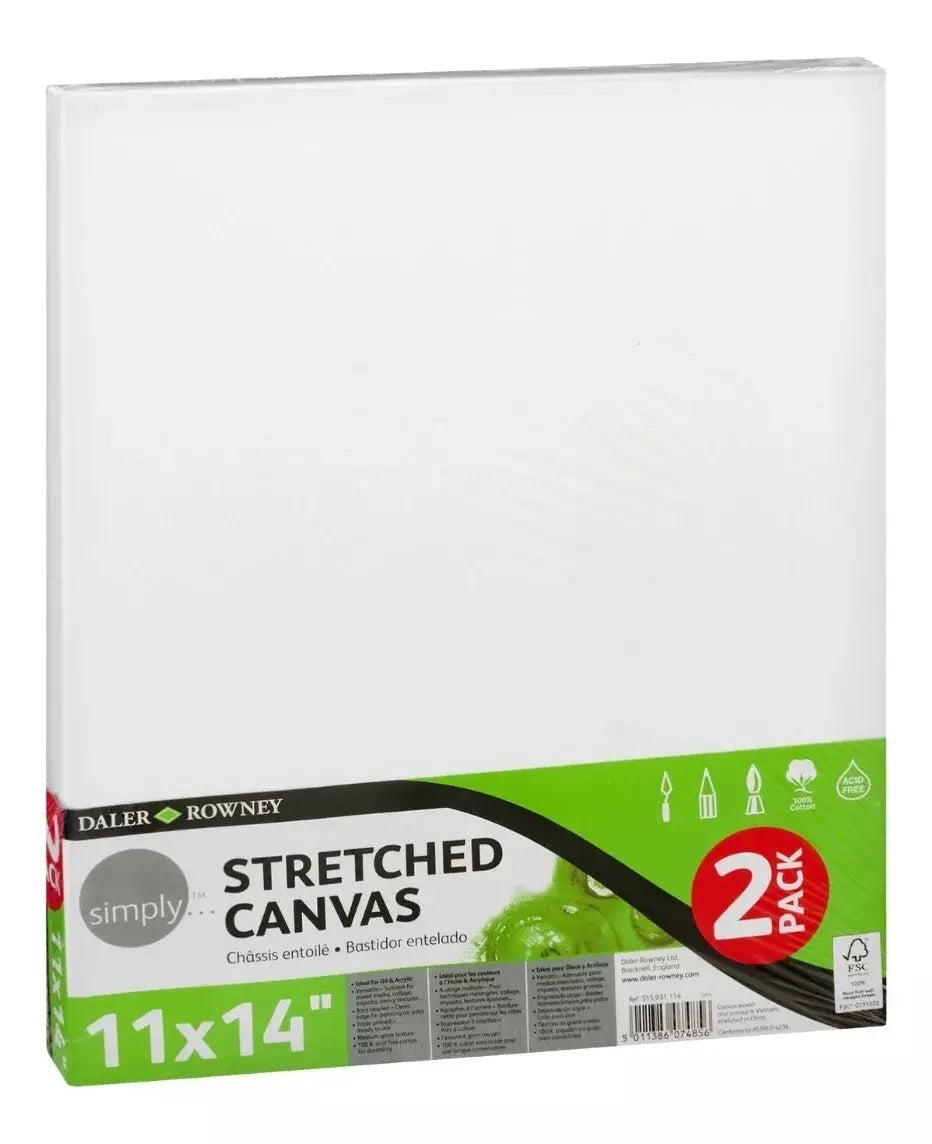 Set 2 Bastidores Lienzo Pintar Daler Rowney Simply 27.9x35.5 - daler rowney - detalle